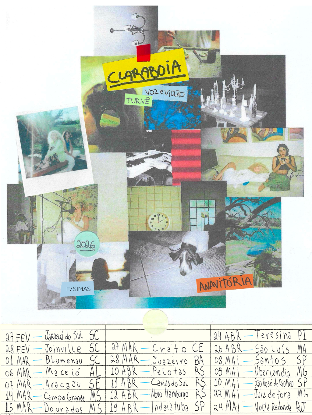 Anavitória na estrada em 2026: turnê intimista