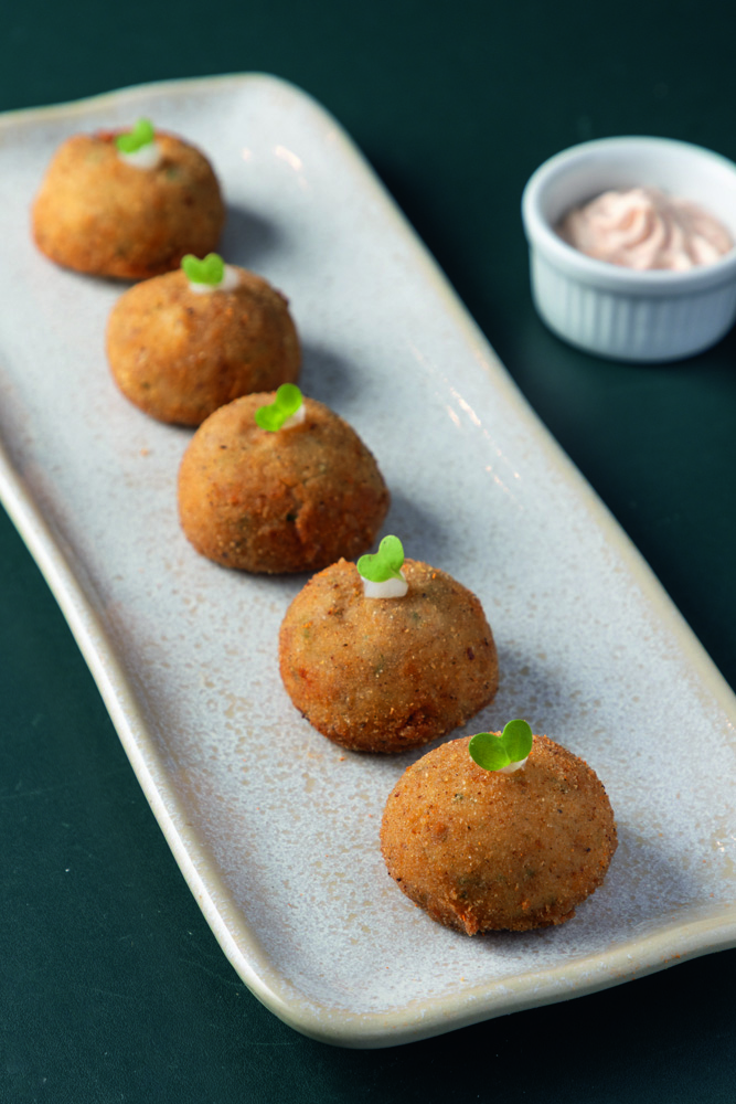 croquetes de presunto cru