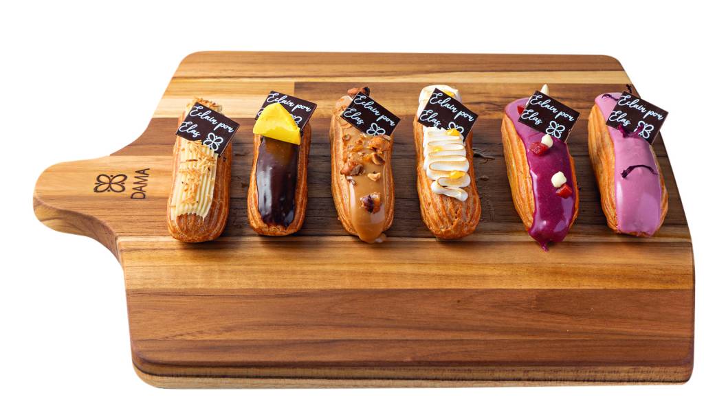Éclairs ganham versões em homenagem aos 14 anos da Confeitaria Dama