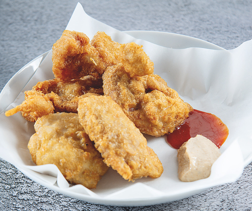 No card&aacute;pio: petiscos como o frango frito