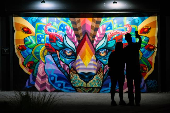 Grafite do mexicano Farid Rueda no Wynwood Walls: um Beco do Batman da Flórida