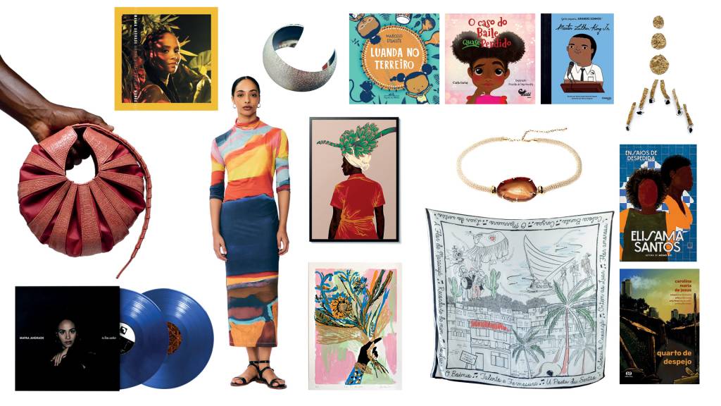 Itens selecionados de artistas, autores e empreendedores negros