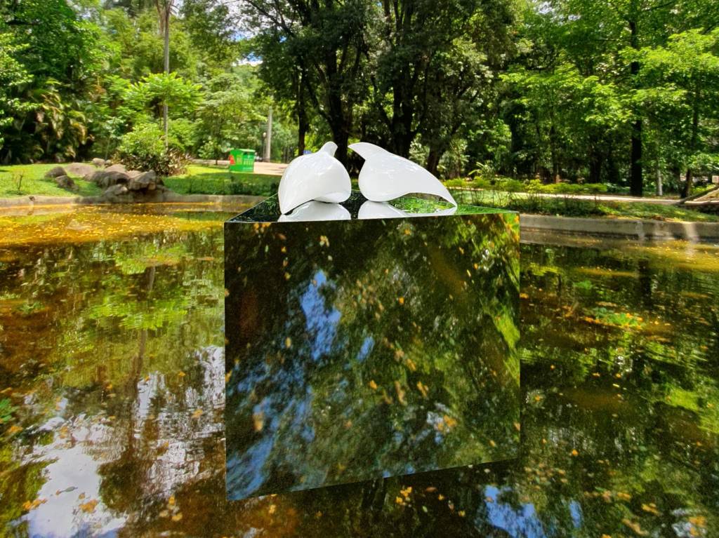 200 anos do Parque da Luz: Thiago Cóstackz inaugura escultura futurista no jardim