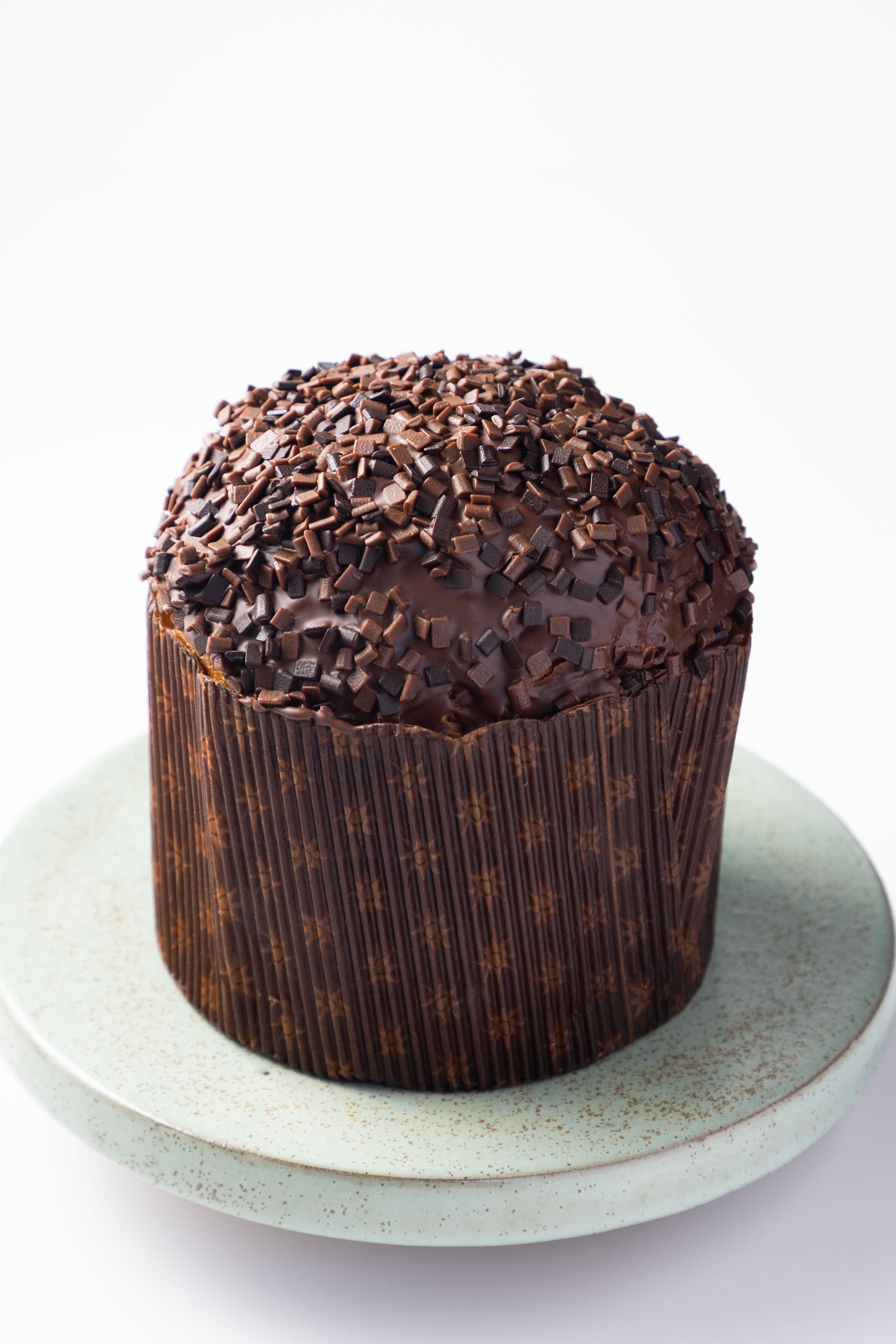 Panetone gotas da Confeitaria Dama: com chocolate belga