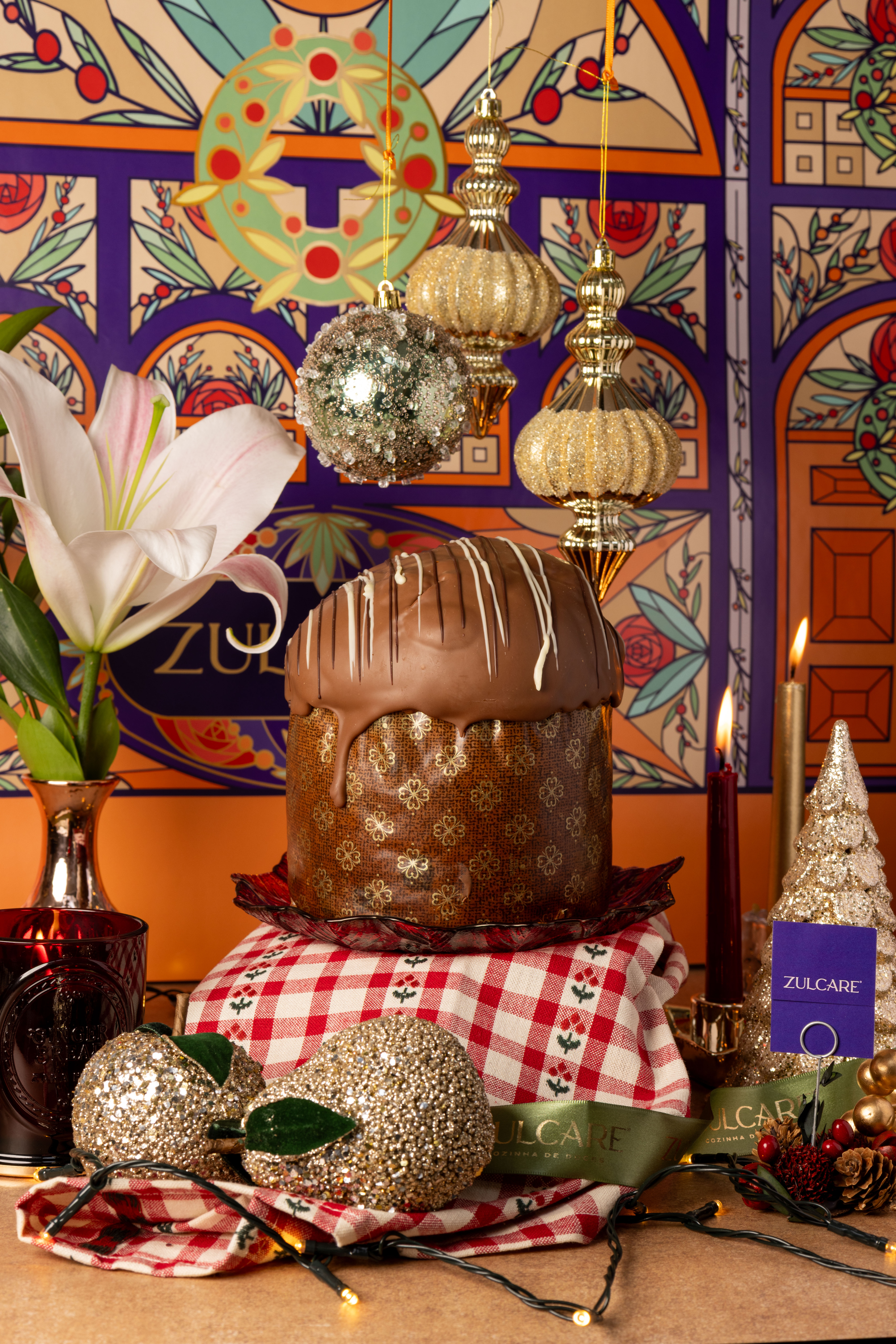 Zulcare: panetone de tr&ecirc;s chocolates