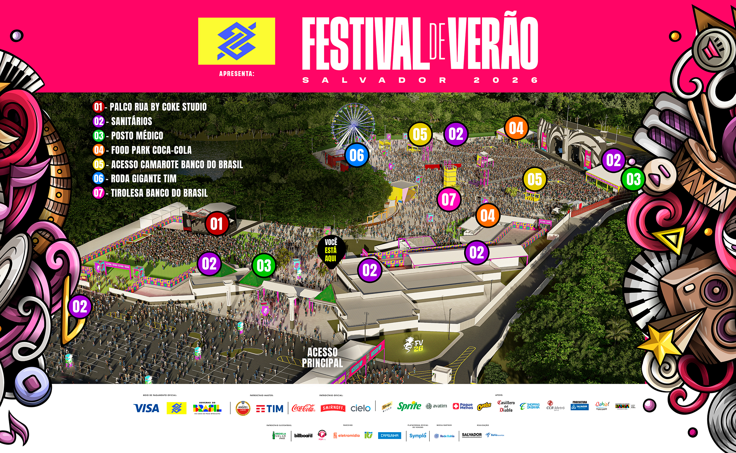 O mapa do Festival de Ver&atilde;o 2026: nova sede