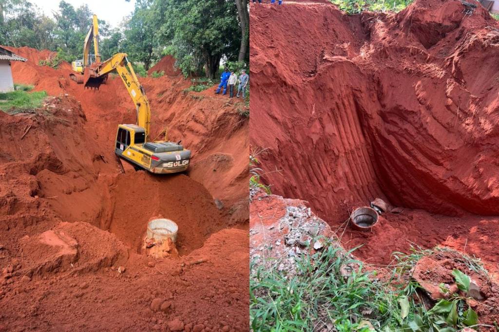 Polícia cava buraco de 17 metros em busca de idosa desaparecida em Bauru