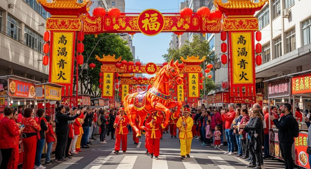 Ano novo chinês: Liberdade faz festa para chegada do ano do cavalo de fogo