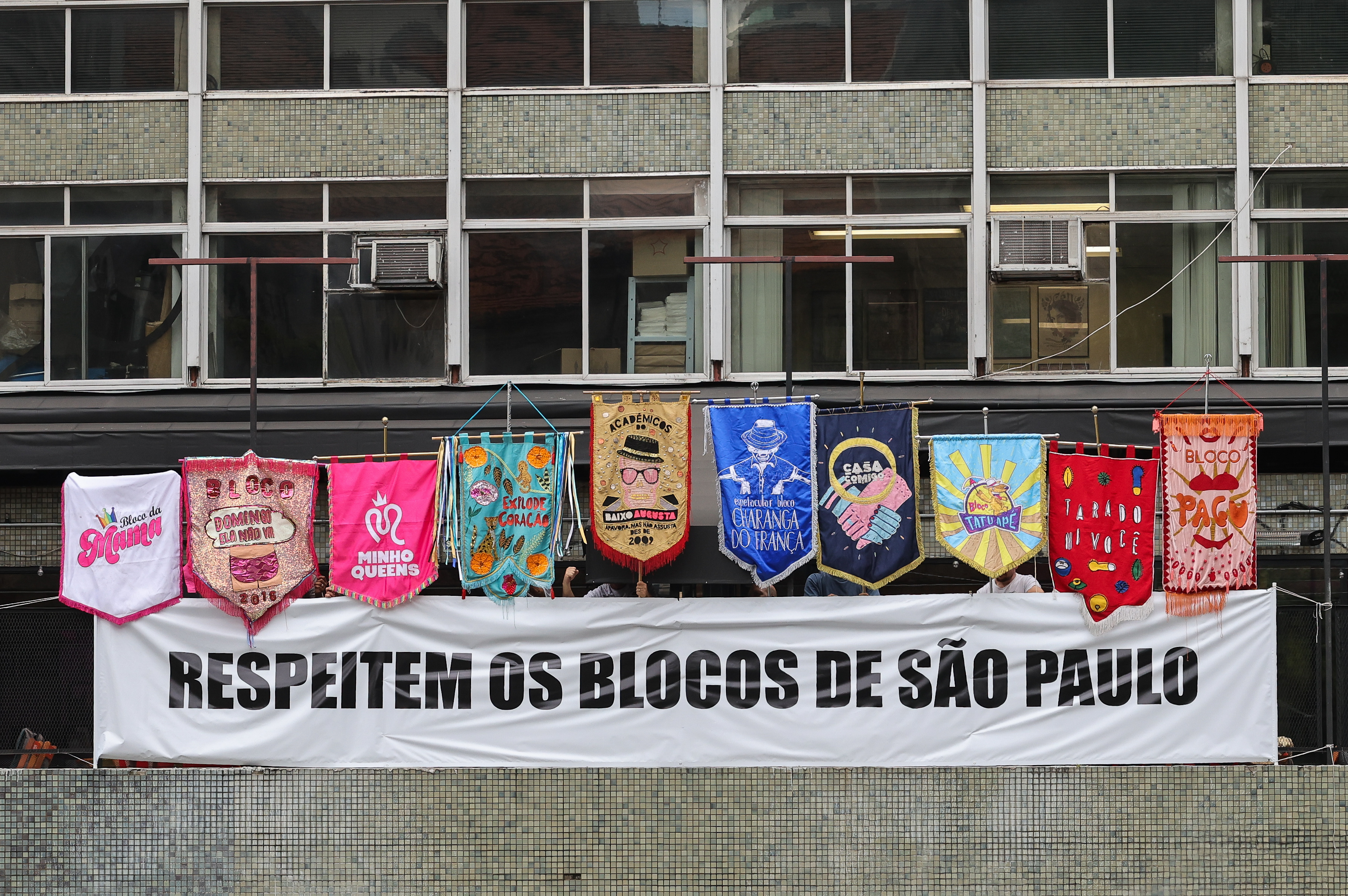 Blocos tradicionais de SP fazem protesto silencioso contra falta de apoio
