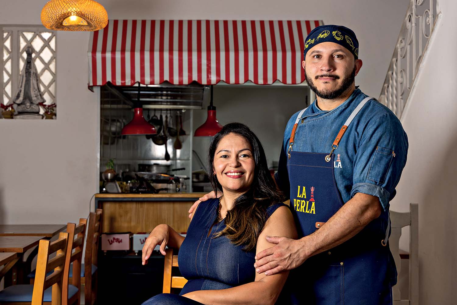 Rosalva Cardona e Lester Silva, donos do La Prela, apostam em comida venezuelana