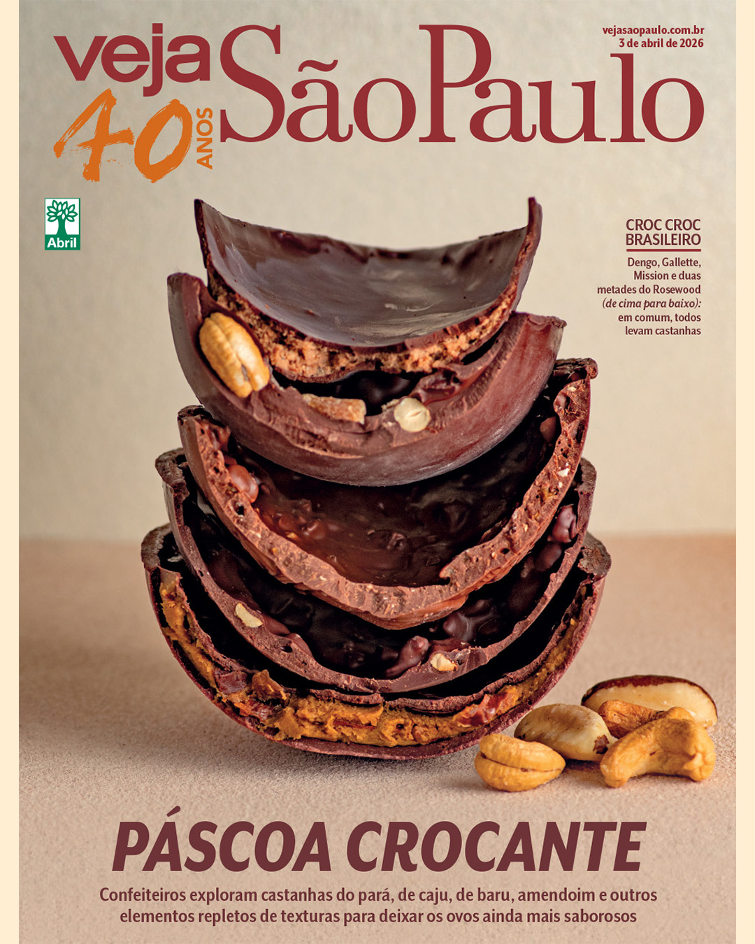 Páscoa: confeiteiros exploram ingredientes crocantes e repletos de textura