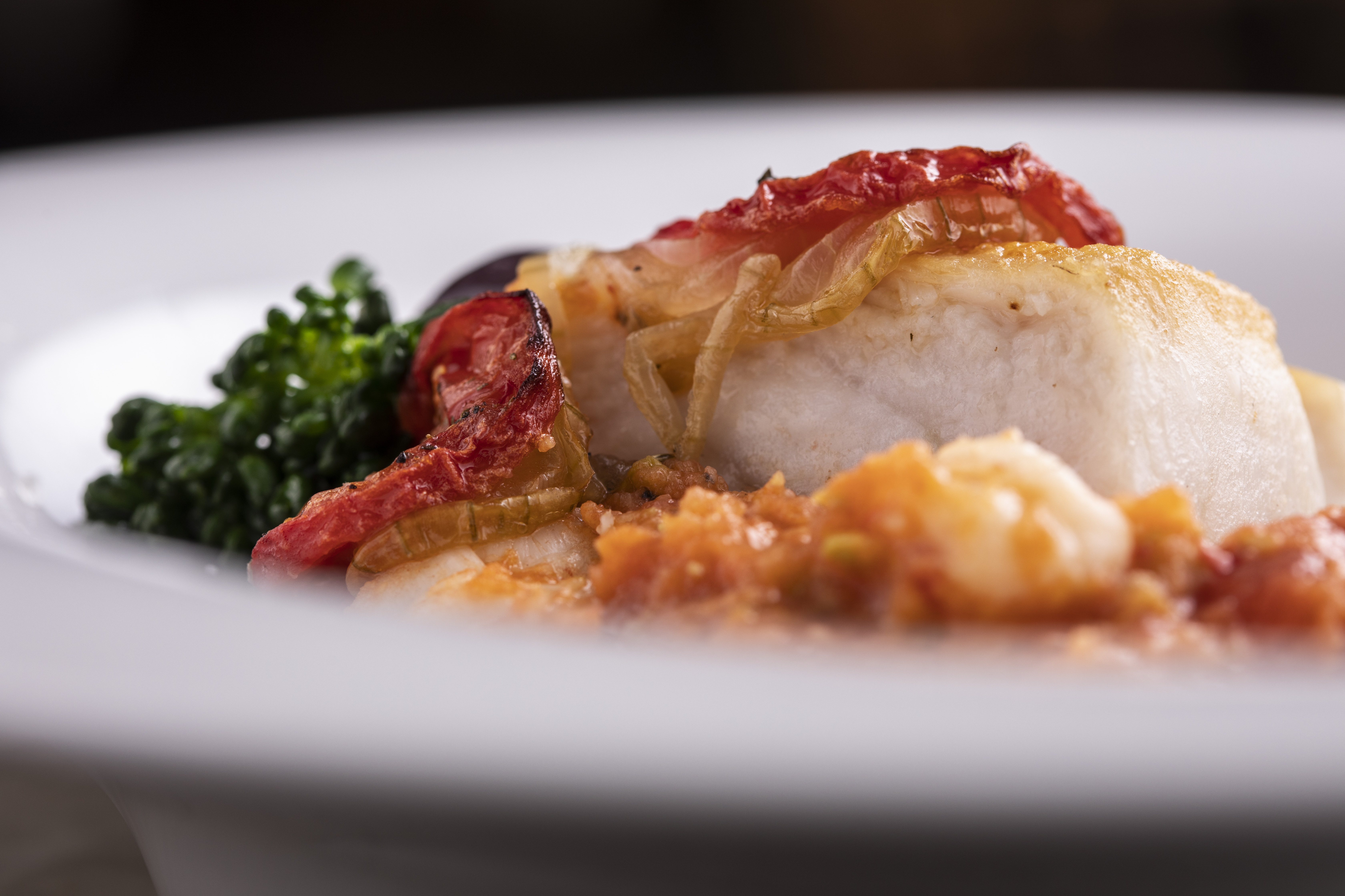 Lombo de bacalhau assado do Amadeus