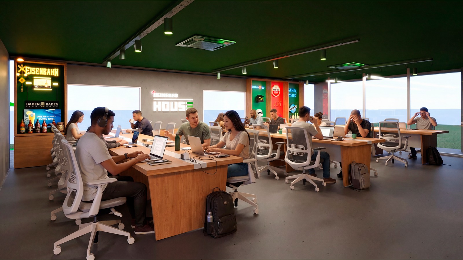 HEINEKEN House: &aacute;rea de coworking