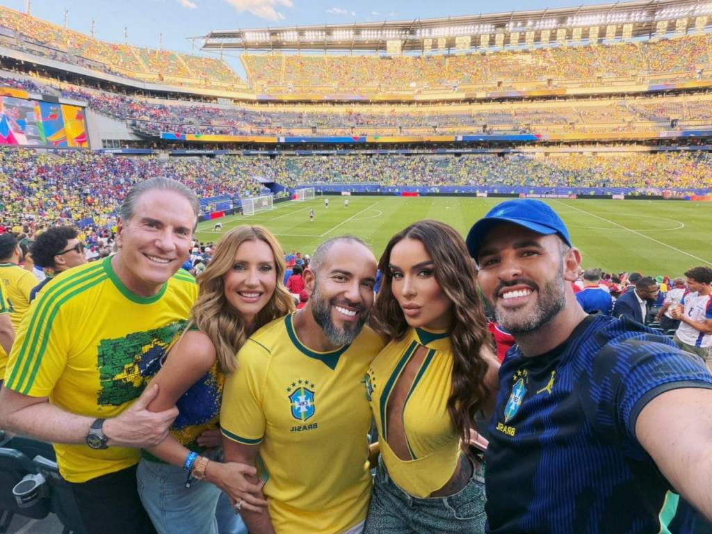 Copa: Roberto Justus e Ana Paula Siebert curtem camarote VIP de R$ 60 mil