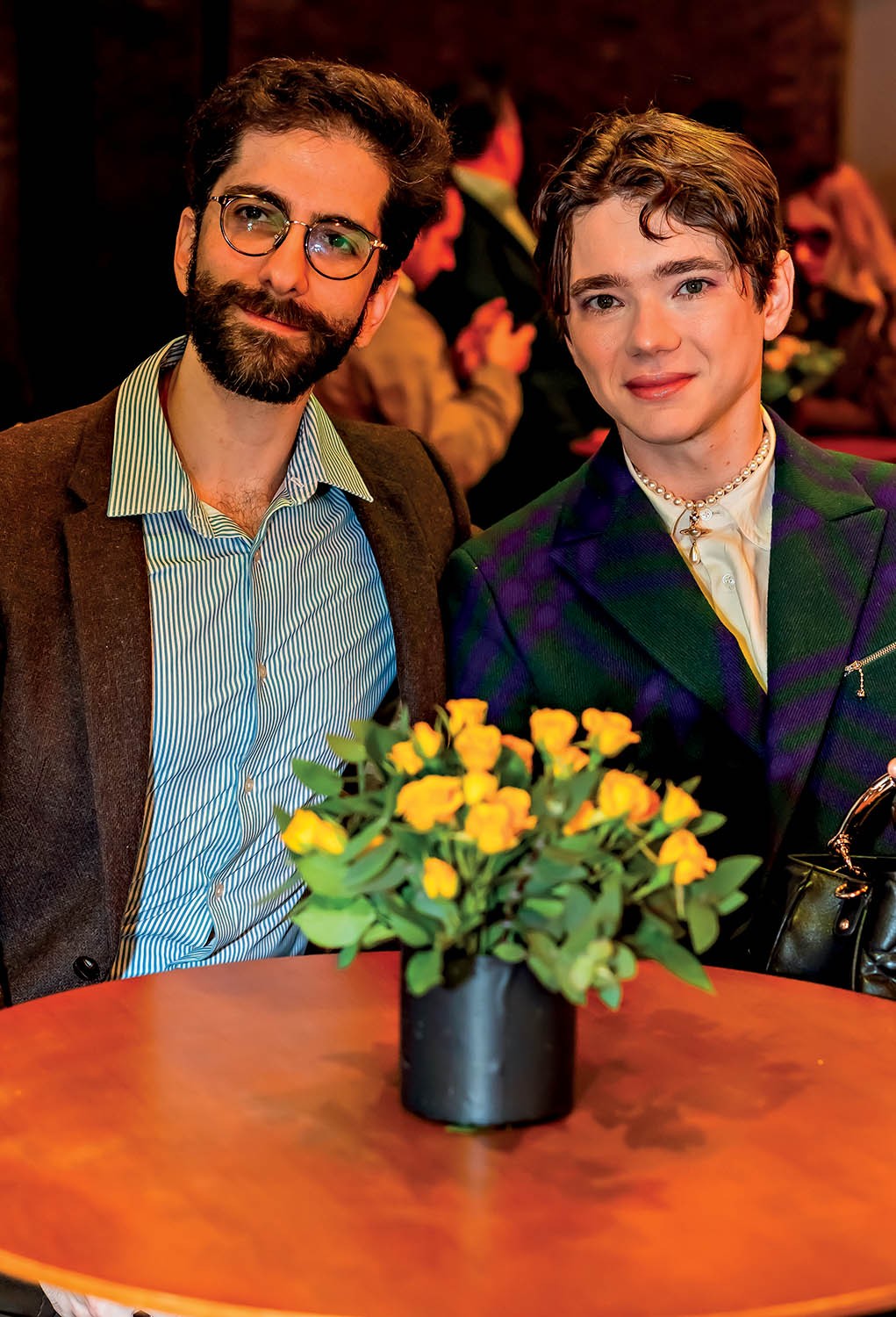 O casal Marcus e Rauan Bruzzo